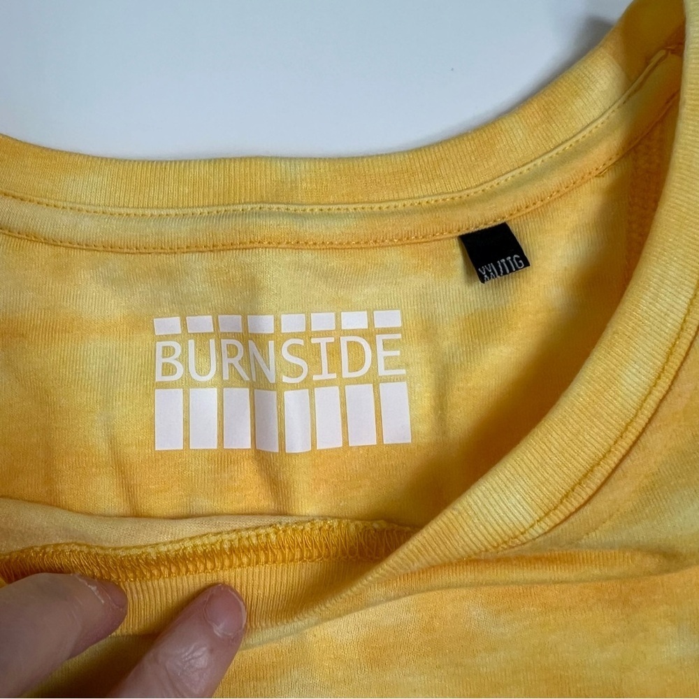 Burnside Yellow Tie-Dye Vintage Inspired Surfer Graphic T-Shirt - Surf Style XL - Picture 3 of 4